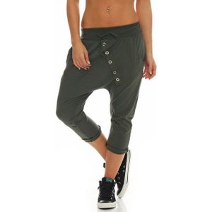 malito more than fashion Caprihose 8015 Sommer Sport Hose mit elastischem Jerseybund Einheitsgröße