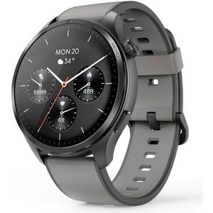 Hama Smartwatch m. GPS (1,43", Musikspeicher, Telefonfunktion, wasserdicht) Smartwatch (3,63 cm/1,43 Zoll), Sprachassistent, GPS, IP68, Herzfrequenz, Kalorien, Schlafanalyse