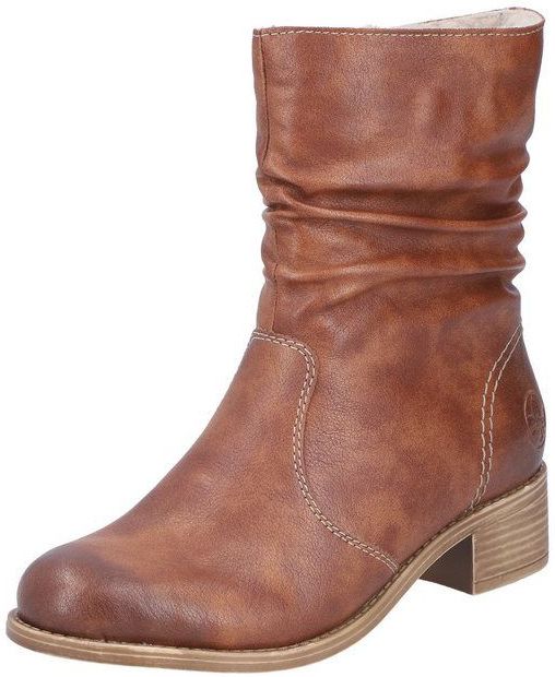Rieker Winterstiefelette, Boots, Winterboots, Blockabsatz, mit Innenreißverschluss