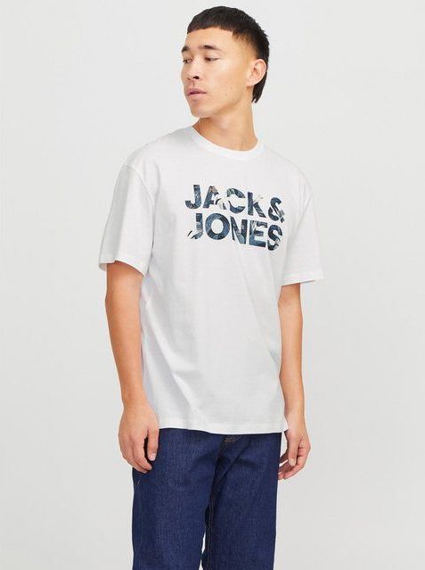 Jack & Jones Rundhalsshirt JJEBRYAN CORP LOGO TEE SS O-NECK NOOS mit Logo Druck