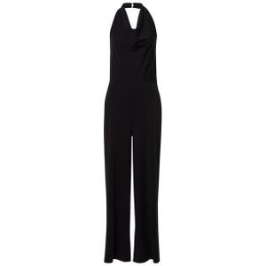 Les Lunes Jumpsuit PENNY Overall Jersey Wide Leg Neckholder PENNY Overall, Wasserfall Ausschnitt, Jersey, weites Bein