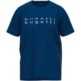 bugatti T-Shirt Kurzarm, Rundhalsausschnitt, bugatti-Schriftzug vorn