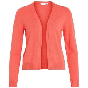 Vila Cardigan Kurzer Feinstrick Cardigan Weiche Strickjacke VIRIL VIRIL SHORT L/S KNIT CARDIGAN-NOOS
