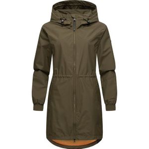 Ragwear Kurzmantel Bronja II Wasserdichter Übergangsmantel mit Mesh-Innenfutter