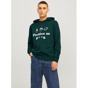 Jack & Jones Kapuzensweatshirt JJXMAS ONE COLOR FUNNY SWEAT HOOD