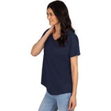 Trigema T-Shirt TRIGEMA Oversized T-Shirt mit V-Ausschnitt (1-tlg)