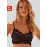 LASCANA Bralette-BH Alana ohne Bügel aus edler Qualität mit hohem Seidenanteil, Dessous