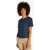 Tommy Hilfiger Kurzarmshirt MODERN CO LINEN C-NK SS mit Streifenmuster,kühlendes Premium Leinen