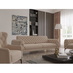 Möbeldreams Chesterfield-Sofa Sofa-Set Arizona Chesterfield Schlaffunktion 3-2-1 .3-3-1 .3-1 .2-1, Schlaffunktion