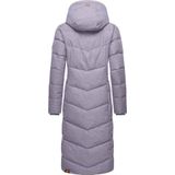 Ragwear Wintermantel Pavla Long extralanger Winterparka mit Teddyfutter und Kapuze