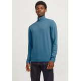 Jack & Jones Troyer JJEEMIL KNIT HALF ZIP NOOS mit Rippbündchen