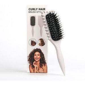 ibettertec Haarbürsten-Set Curl Hair Brush, Lockenbürste,Curl Define Styling Brush, Curl Define Stylingbürste,Wildschweinborsten Haarbürste,Haarbürste zum Entwirren für Frauen