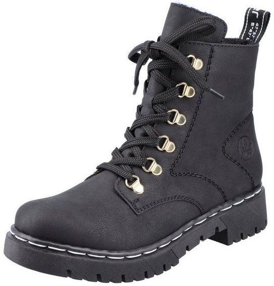 Rieker Winterboots mit kontrastfarbener Rahmennaht