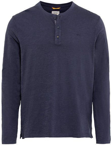 camel active Henleyshirt mit Logostickerei