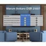 Ankaro Ankaro DSR 2100 digitaler Full HD 1080p Satelliten Receiver schwarz Satellitenreceiver