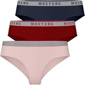 MUSTANG Hipster Tara Damen Hipster Unterhose Unterwäsche (Set, 3-St., 3er-Pack) weich - formstabil - atmungsaktiv - vegan - sportlicher Sitz