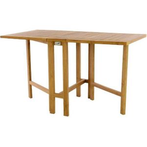 VCM Gartentisch Balkontisch Gartentisch Tisch Klapptisch Holz Teak