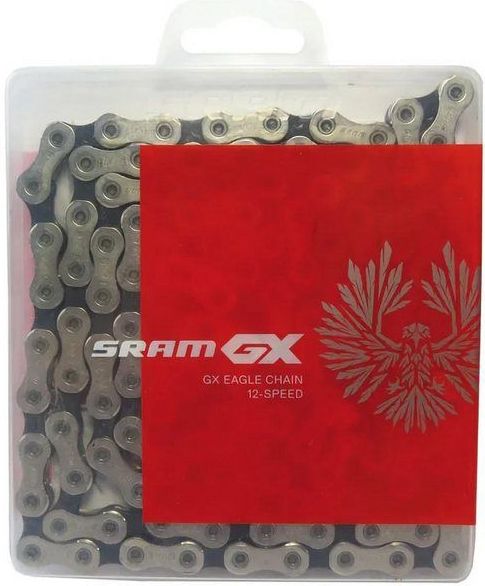 SRAM Fahrradketten Schaltungskette PC Eagle GX SolidPin, 126 Glieder, 12-fach, mit Power-