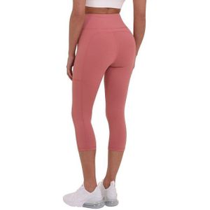 TCA Funktionsleggings TCA Damen Equilibrium Capri Leggings - Dunkelpink (1-tlg)