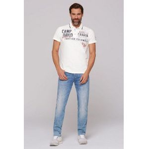 CAMP DAVID Poloshirt Poloshirt mit Label-Applikationen