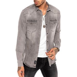 RedBridge Jeanshemd zeitloses Freizeithemd Premium Denim Vintage
