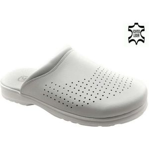 SANTANA Clog Leder Praxis-Schuhe Gesundheitsschuhe Arzt-Komfort Krankenhaus Clog Gesundheitsschuhe