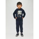 s.Oliver Sweatshirt Kapuzen-Sweatshirt mit Fotoprint Rippbündchen
