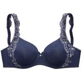LASCANA Schalen-BH Wanda mit Bügel und mit seitlicher Stickerei Spitze, Dessous