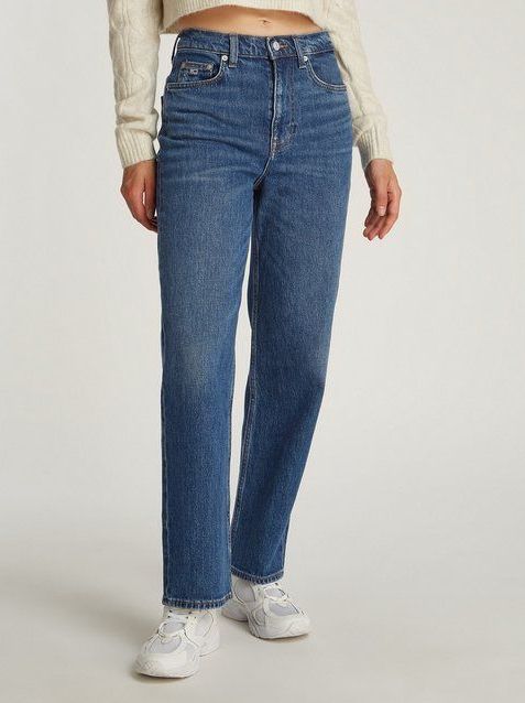 Tommy Jeans Straight-Jeans Layla High Rise Slim Straight in Knöchellänge
