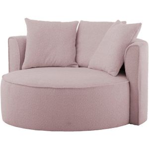 LeGer Home by Lena Gercke XXL-Sessel Isalie, Sessel in modernen Farben, Lesesessel, Loveseat, Big-Sessel, trendige Stoffe, mit 3 Zierkissen, große Sitzfläche, Hocker optional