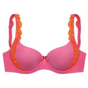 LASCANA Schalen-BH Wanda mit Bügel und mit seitlicher Stickerei Spitze, Dessous