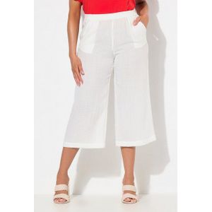 Ulla Popken Culotte Culotte wadenlang weites Bein Elastikbund