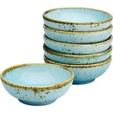 CreaTable Tapas-Schale NATURE COLLECTION, Steinzeug, (Set, 6-tlg), Snackschale, Dipschale, Servierschale, Ø 8 cm