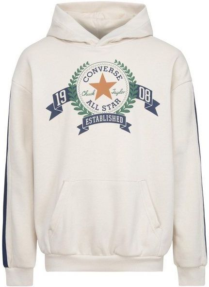Converse Kapuzensweatshirt CNVB REC CLUB FT SLEEVE STRIPE für Kids mit großem Converse Aufdruck