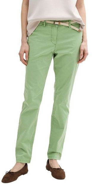 TOM TAILOR Chinohose mit Gürtel