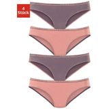 LASCANA Slip (4er-Pack) aus elastischer Baumwoll-Qualität