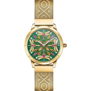 THOMAS SABO Quarzuhr KALEIDOSKOP LIBELLE WA0369-264-211-33 MM, Damenuhr, Armbanduhr, Schmucksteine, Libellen, Edelstahl