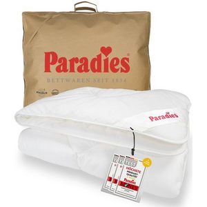 Paradies Kunstfaserbettdecke Prima Bio, Füllung: 100% Polyester, Bezug: 100% Baumwolle kbA, kuschelige Ganzjahresdecke