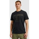PME LEGEND T-Shirt Short sleeve r-neck single jersey mit Logo-Print