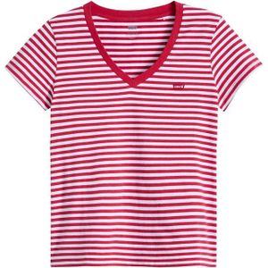 Levi's® V-Shirt PERFECT VNECK mit Mini-Batwing-Logostickerei