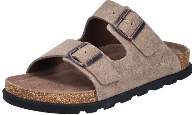 Rieker Pantolette, Sommerschuh, Strandschuh, Hausschuh mit bequemem Fußbett