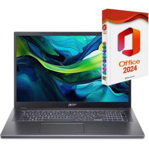 Acer Aspire A17-51, 16GB RAM, Intel Core 7-150U, Gaming-Notebook (44,00 cm/17.3 Zoll, Intel Core i7 150U, Nvidia GeForece RTX 2050, 500 GB SSD, Windows 11 Pro 64Bit + MS Office 2024 Pro, Beleuchtete Tastatur)