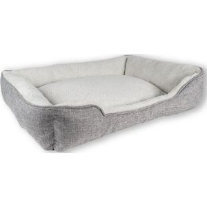 Intirilife Tierbett, Weiches Hundebett Katzenbett Kissen komfortables Hundesofa Katzensofa