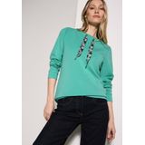Cecil Sweatshirt mit Tunnelzug am Kragen