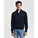 Gant Troyer CASUAL COTTON HALF ZIP mit grafischer Logostickerei auf der Brust