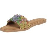 Lazamani Pantoletten Leder/Textil Pantolette