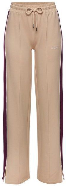 s.Oliver Sweathose Loumngehose mit Kontraststreifen und Pipings, Loungewear