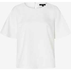 MORE&MORE Kurzarmbluse Bluse offwhite