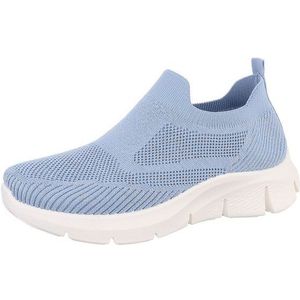 Ital-Design Damen Low-Top Freizeit Sneaker (86706708) Keilabsatz/Wedge Sneakers Low in Blau