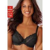 petite fleur Bügel-BH (Packung, 2 Stück) mit elastischer Spitze, Dessous